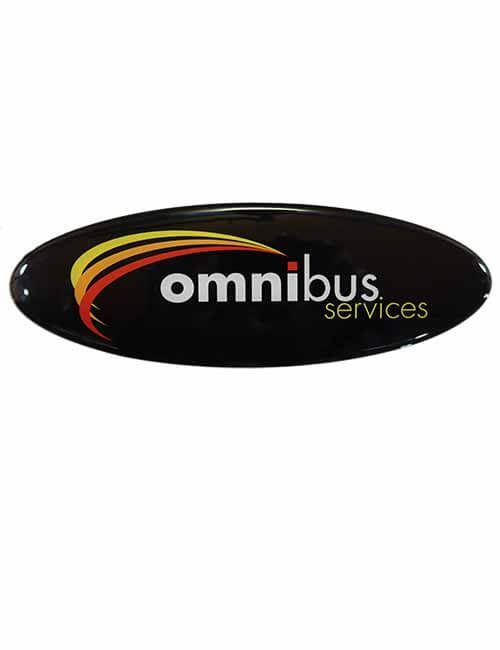 Omnibus emblem domed