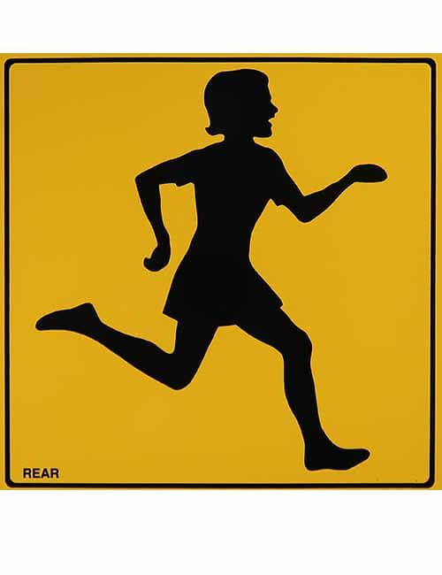 Running Girl Rear decal