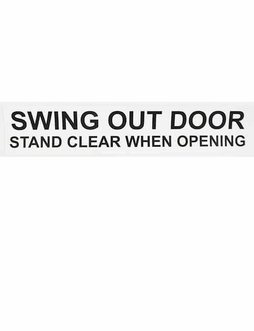 Swing Out Door decal