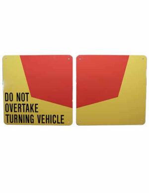 Do Not Overtake Turning Vehicle Decal